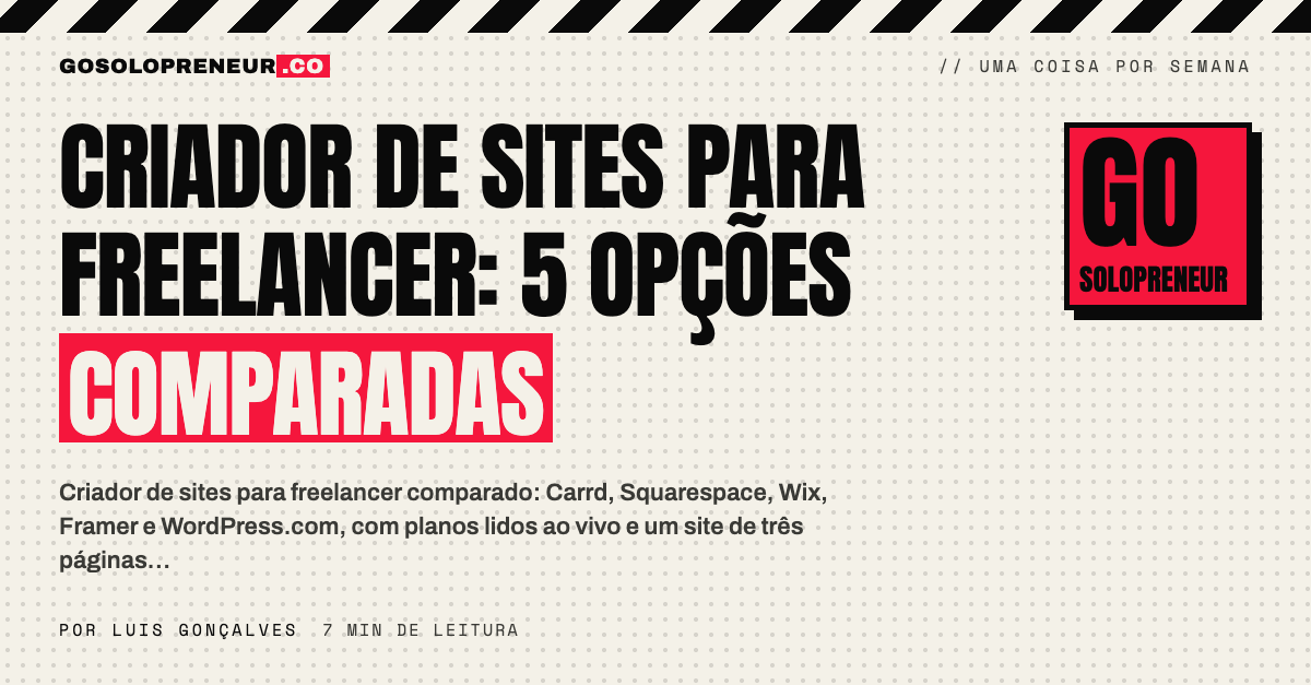 Criador de sites para freelancer: cinco opções comparadas com planos lidos ao vivo