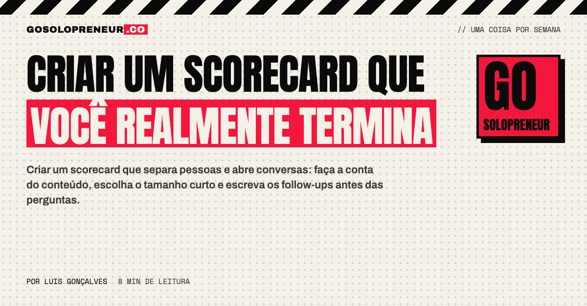 Caderno com a conta de dimensões e níveis para criar um scorecard