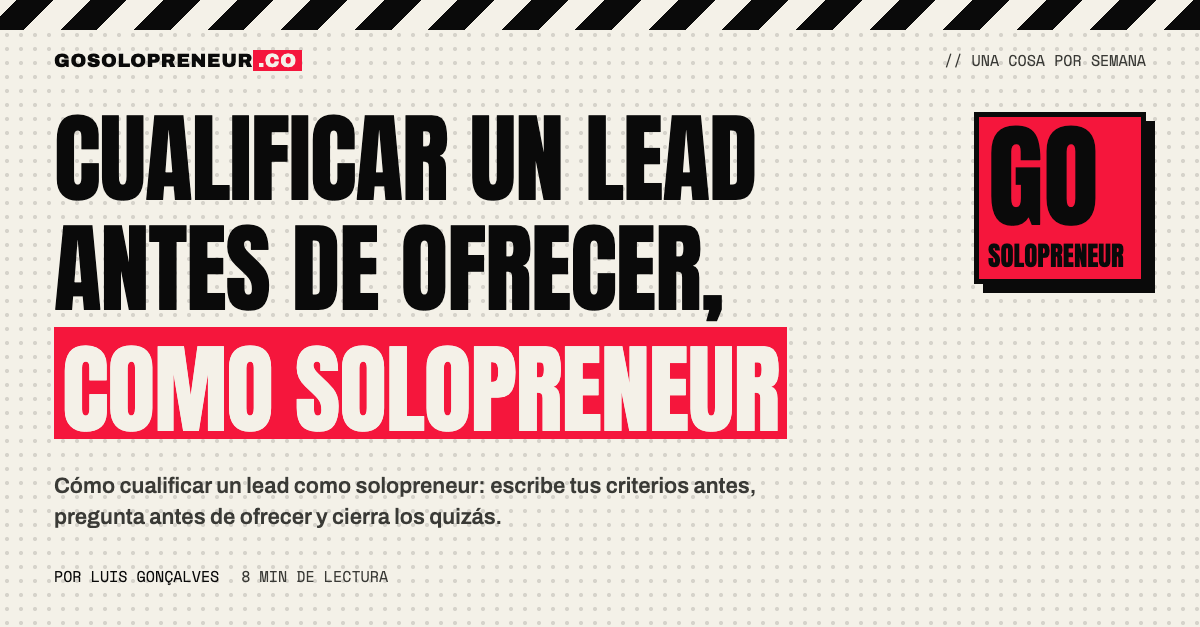 Cualificar un lead: una hoja de criterios escrita junto a una lista de leads
