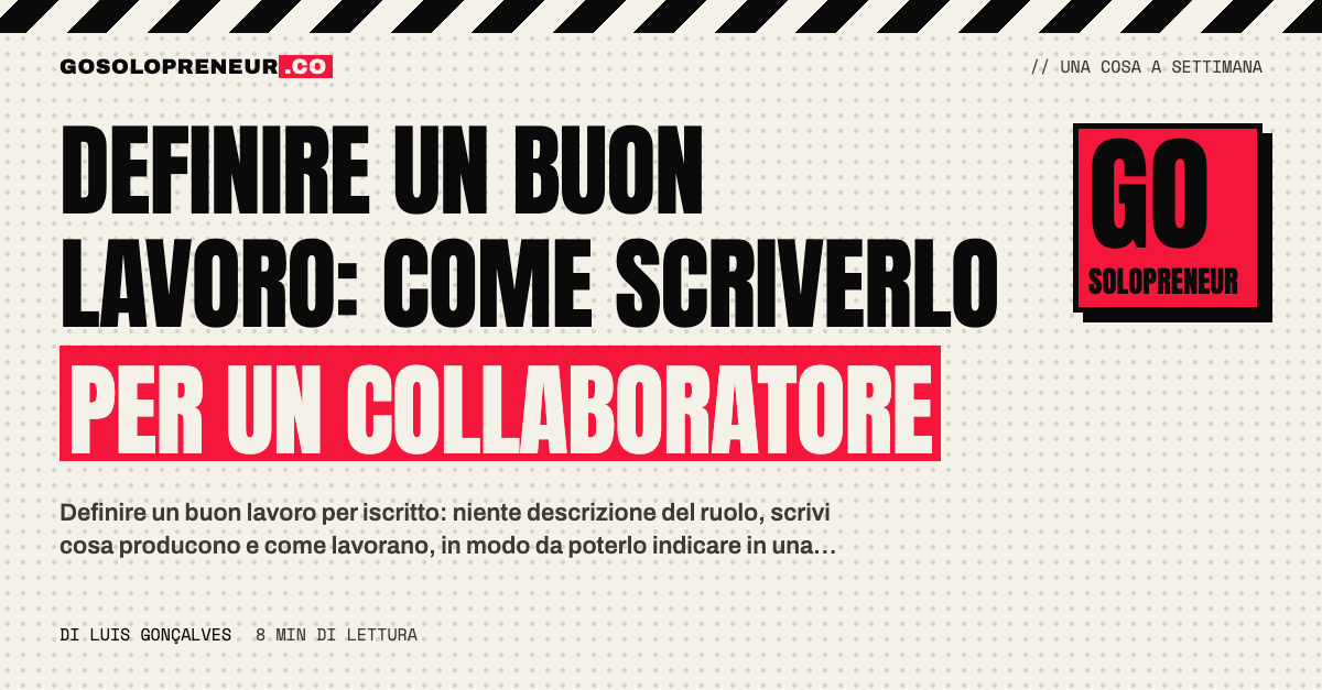Una pagina scritta a mano che descrive cosa significa fare bene, appoggiata su una scrivania