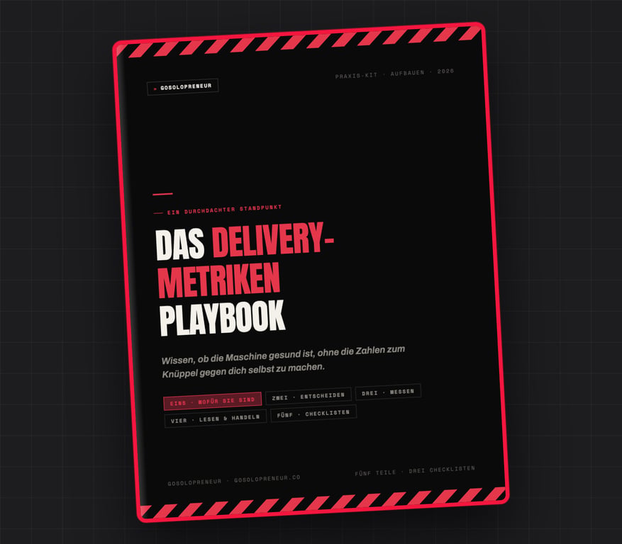 Das Delivery-Metriken Playbook, Cover des kostenlosen Leitfadens