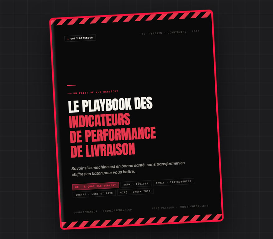 Le Playbook des indicateurs de performance de livraison, couverture du guide gratuit