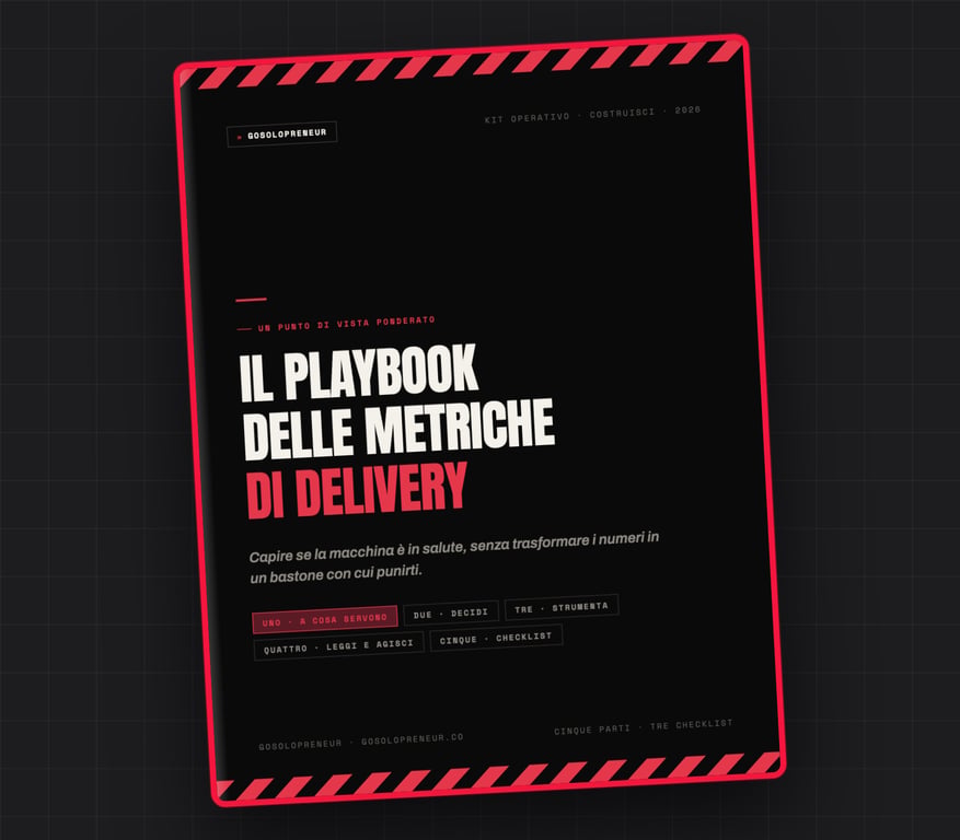 Il Playbook delle Metriche di Delivery, copertina della guida gratuita