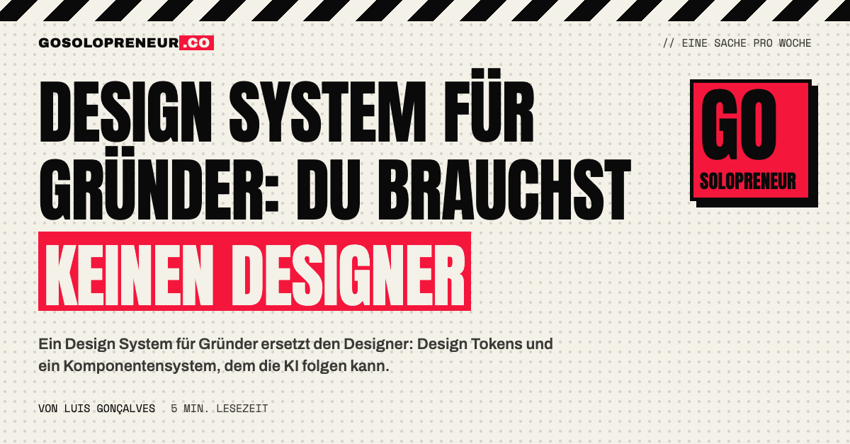 Design System für Gründer: Design Tokens und Komponenten statt Designer