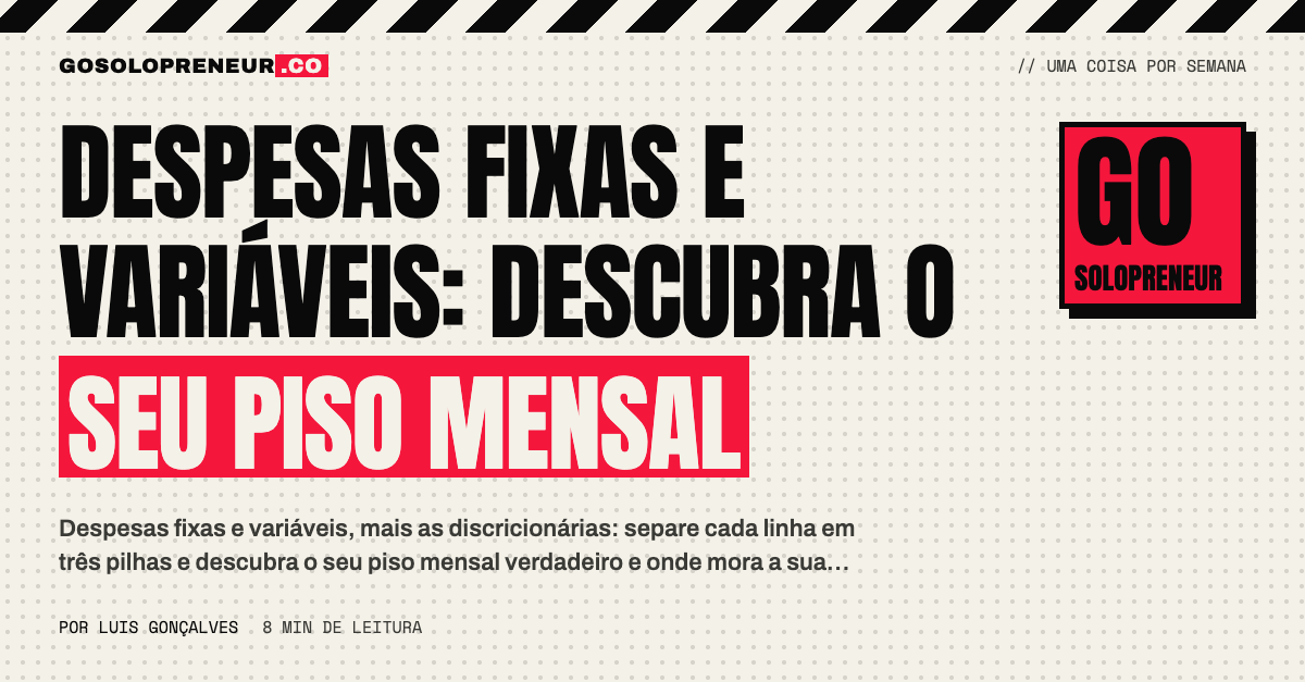 Três pilhas de moedas lado a lado: despesas fixas e variáveis e discricionárias, para achar o piso mensal