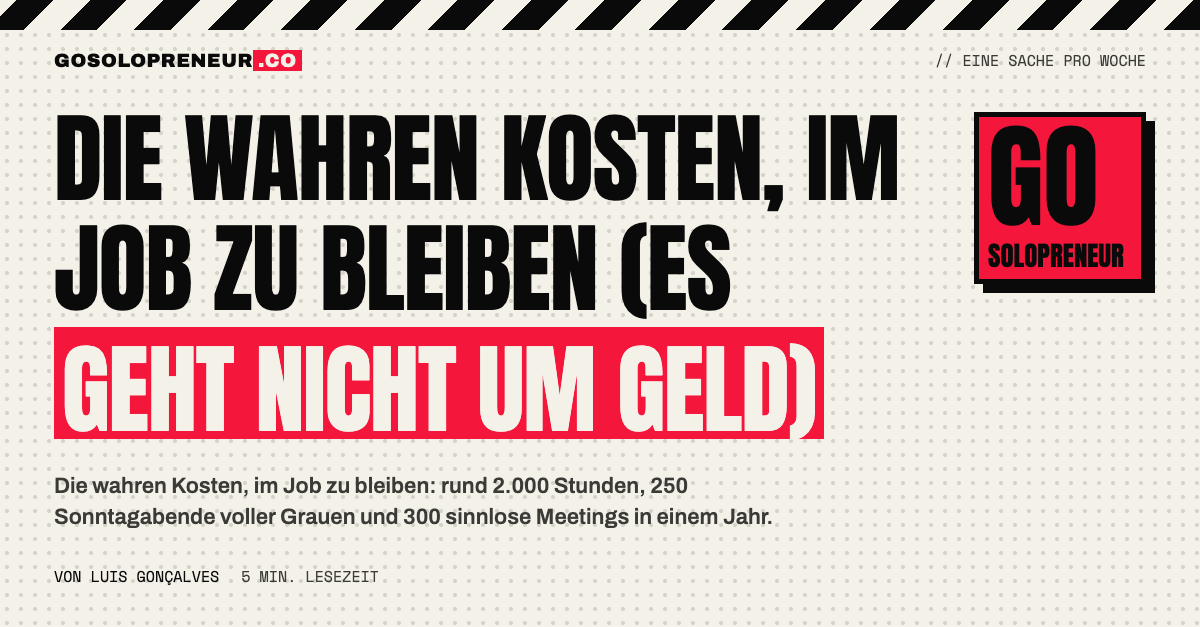 Die wahren Kosten, im Job zu bleiben: Stunden, Sonntagabende und Meetings