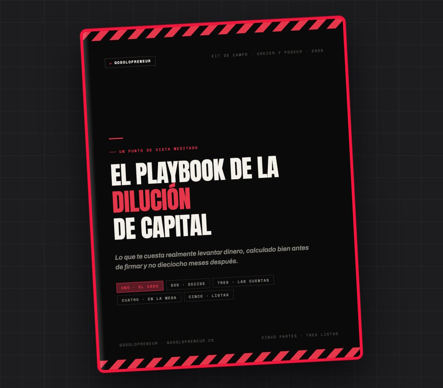 El Playbook de la dilución de capital, portada de la guía gratuita