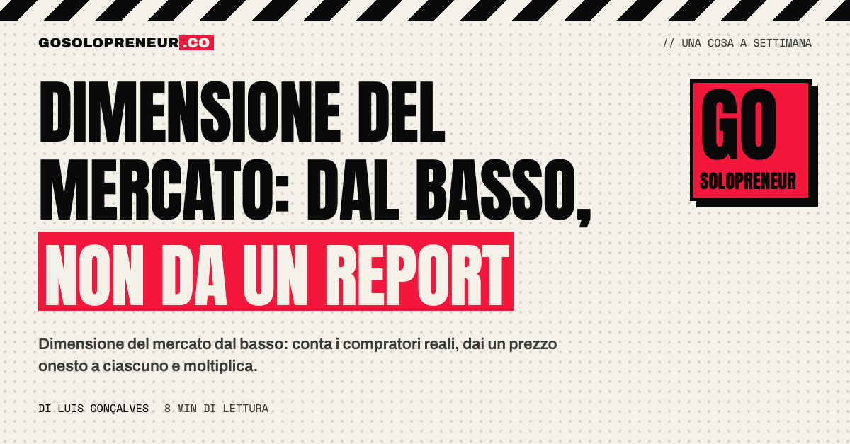 Una somma scritta a mano: compratori per prezzo uguale dimensione del mercato