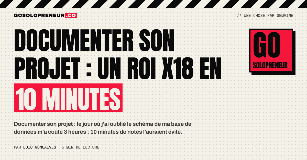 Documenter son projet : un ROI de 18 fois en 10 minutes
