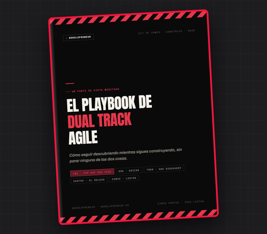 El Playbook de Dual Track Agile, portada de la guía gratuita