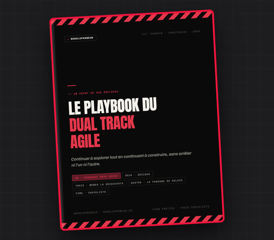 Le Playbook du dual track agile, couverture du guide gratuit