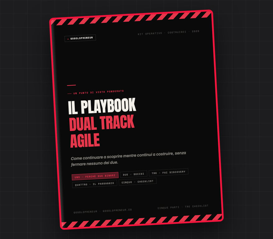 Il Playbook Dual Track Agile, copertina della guida gratuita
