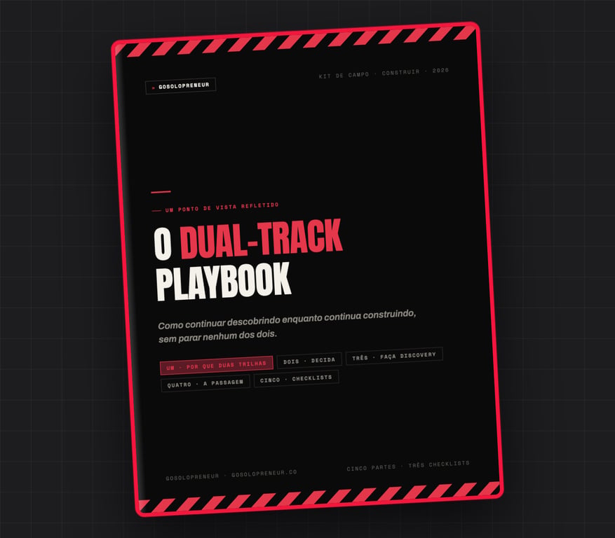O Playbook de Dual-Track, capa do guia gratuito