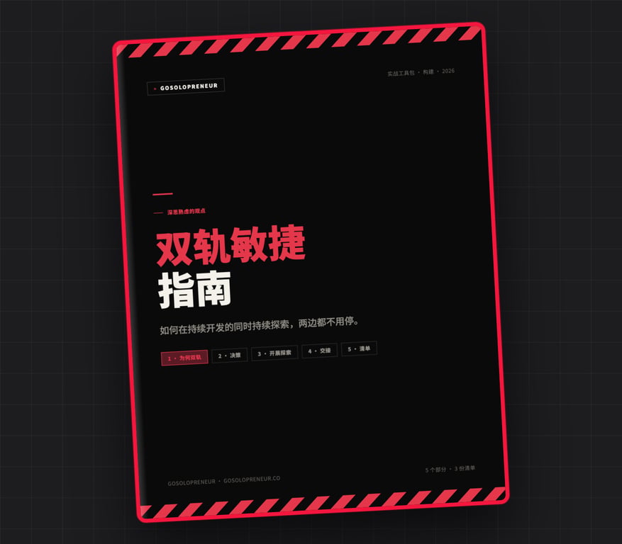 双轨敏捷指南:The Dual-Track Playbook，免费指南封面