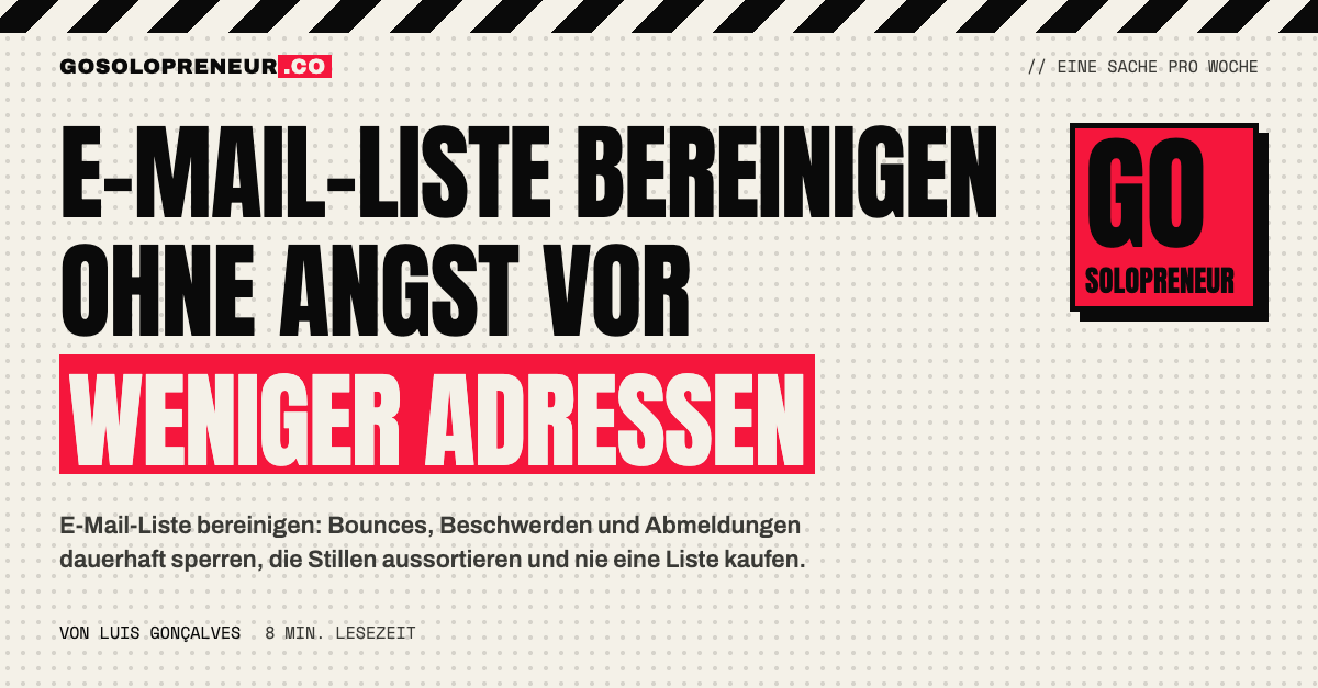 E-Mail-Liste bereinigen: eine kleinere, gesündere Liste mit Sunset-Regel