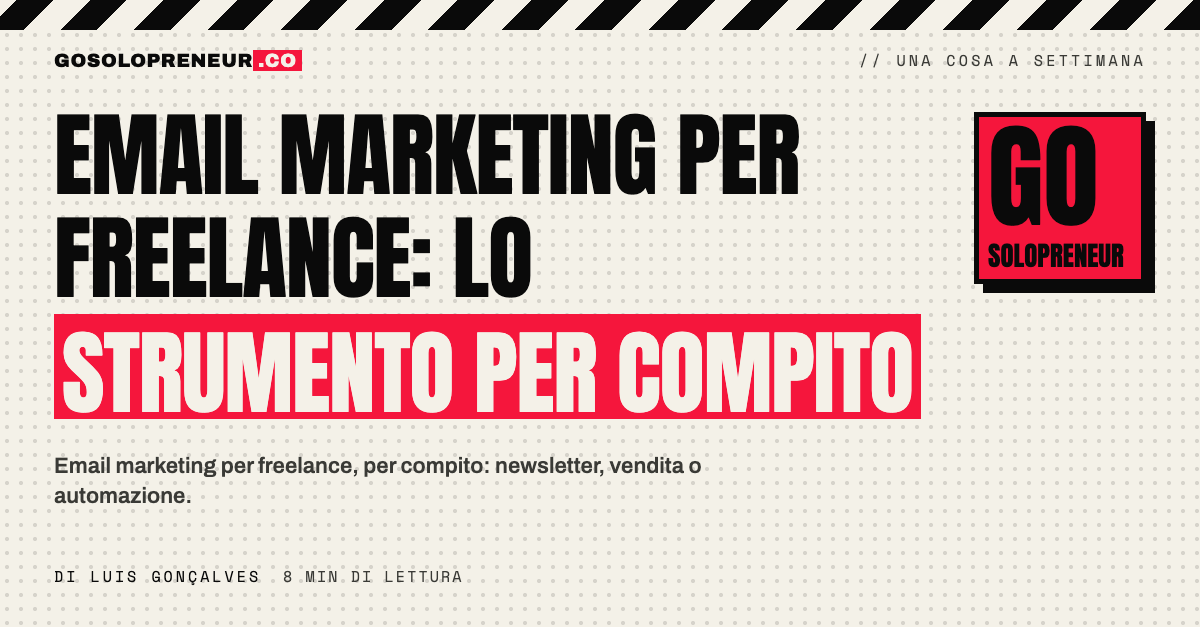 Email marketing per freelance: gli strumenti migliori per un business di una persona