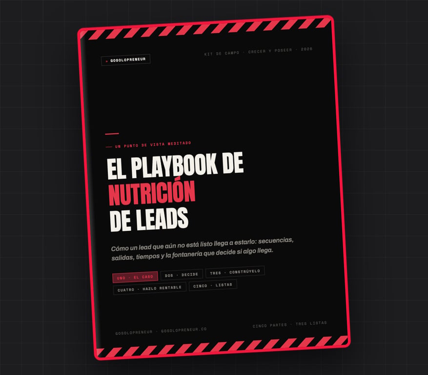 El Playbook de Nutrición de Leads, portada de la guía gratuita