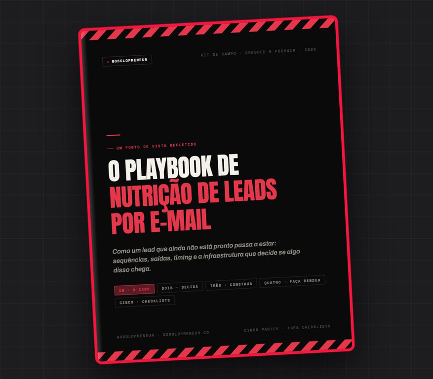O Playbook de Nutrição de Leads por E-mail, capa do guia gratuito