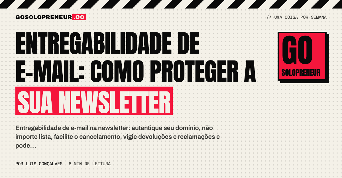 Caixa de entrada recebendo uma newsletter com boa entregabilidade de e-mail