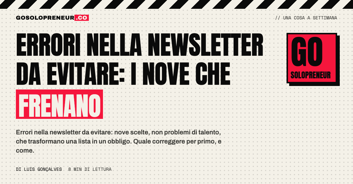 Errori nella newsletter da evitare: i nove che frenano la crescita