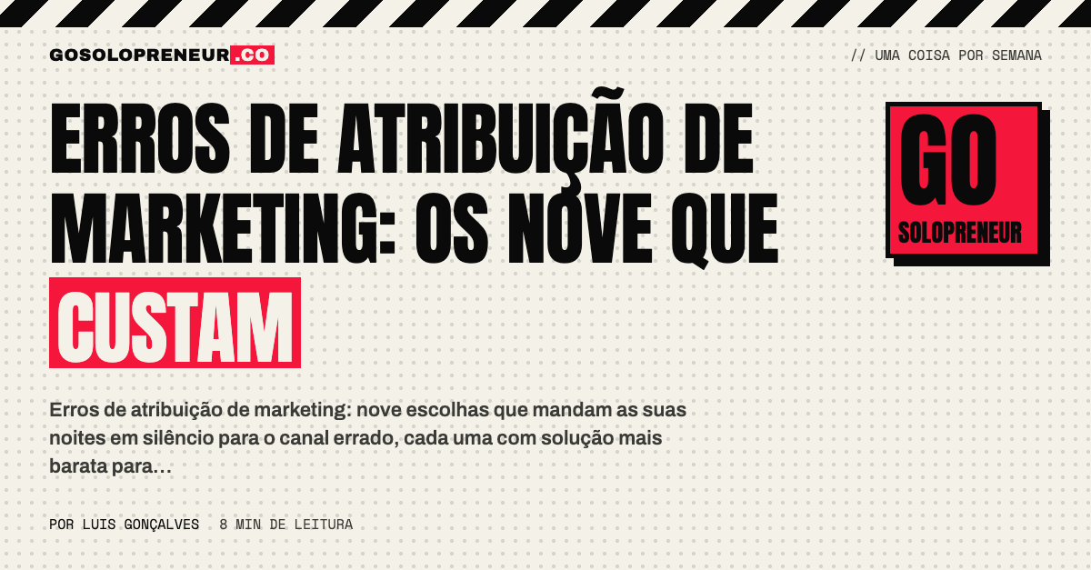 Os nove erros de atribuição de marketing a evitar, ordenados pelo custo