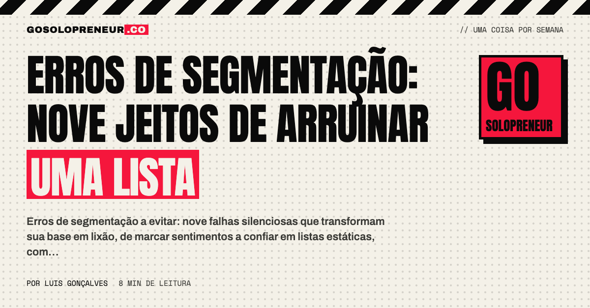 Erros de segmentação: nove jeitos de arruinar uma lista
