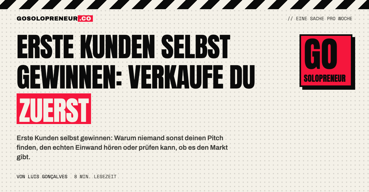 Erste Kunden selbst gewinnen: Solopreneur im Verkaufsgespräch mit einem Interessenten