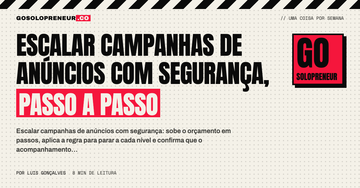 Pessoa a subir o orçamento de uma campanha de anúncios passo a passo