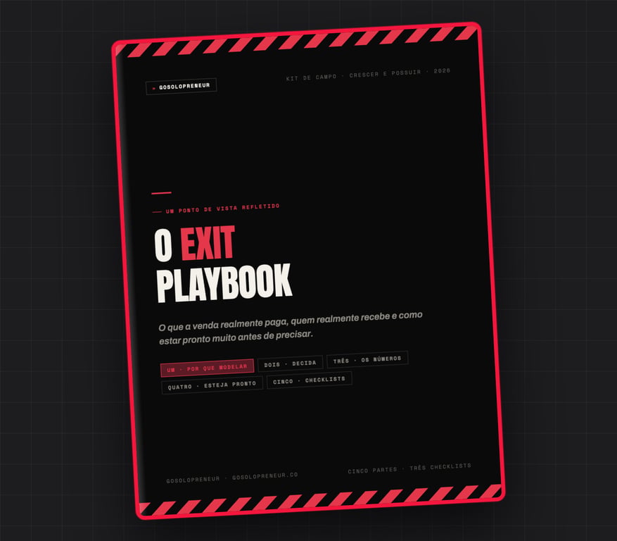 O Playbook de Exit, capa do guia gratuito