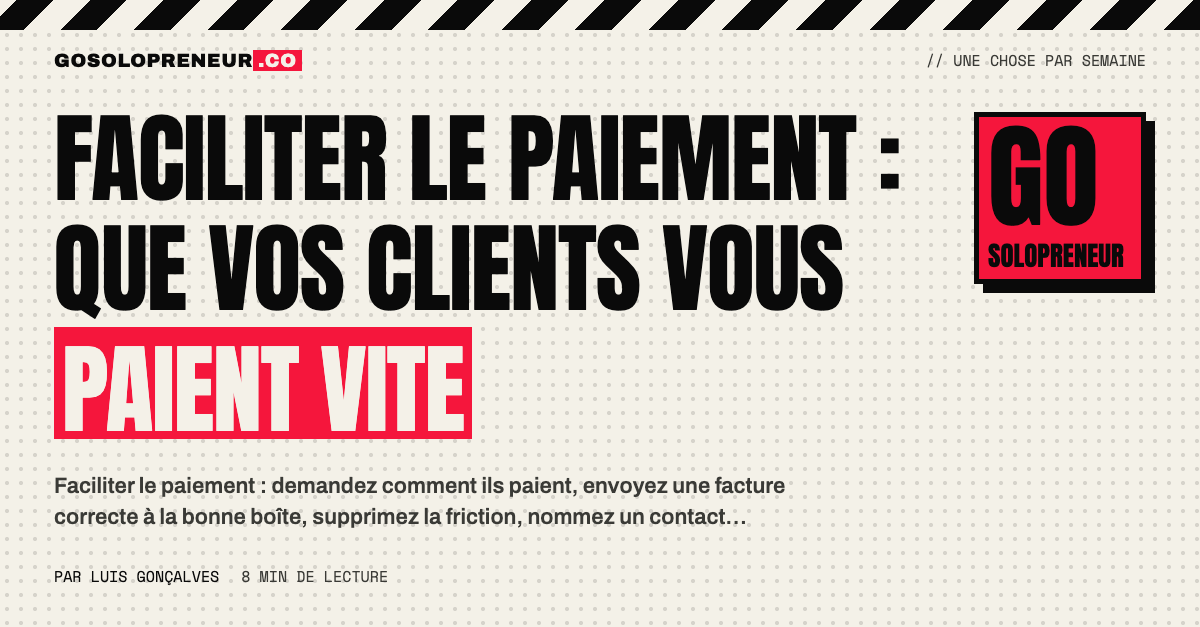 Un client qui règle facilement une facture claire en ligne