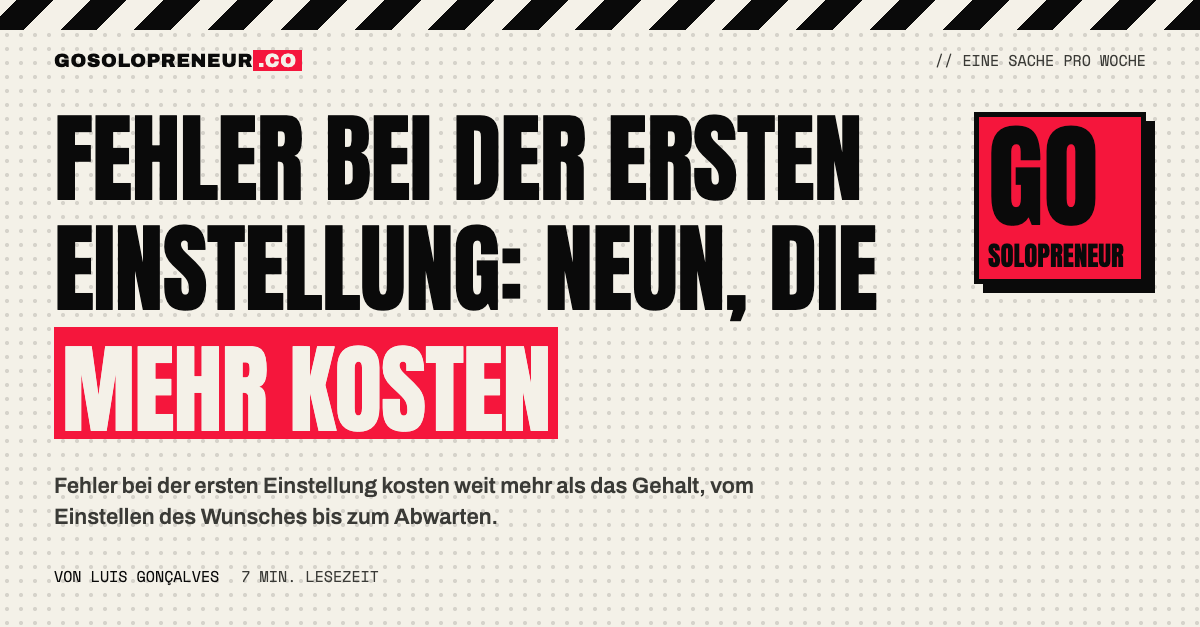Neun Fehler bei der ersten Einstellung auf einer Checkliste