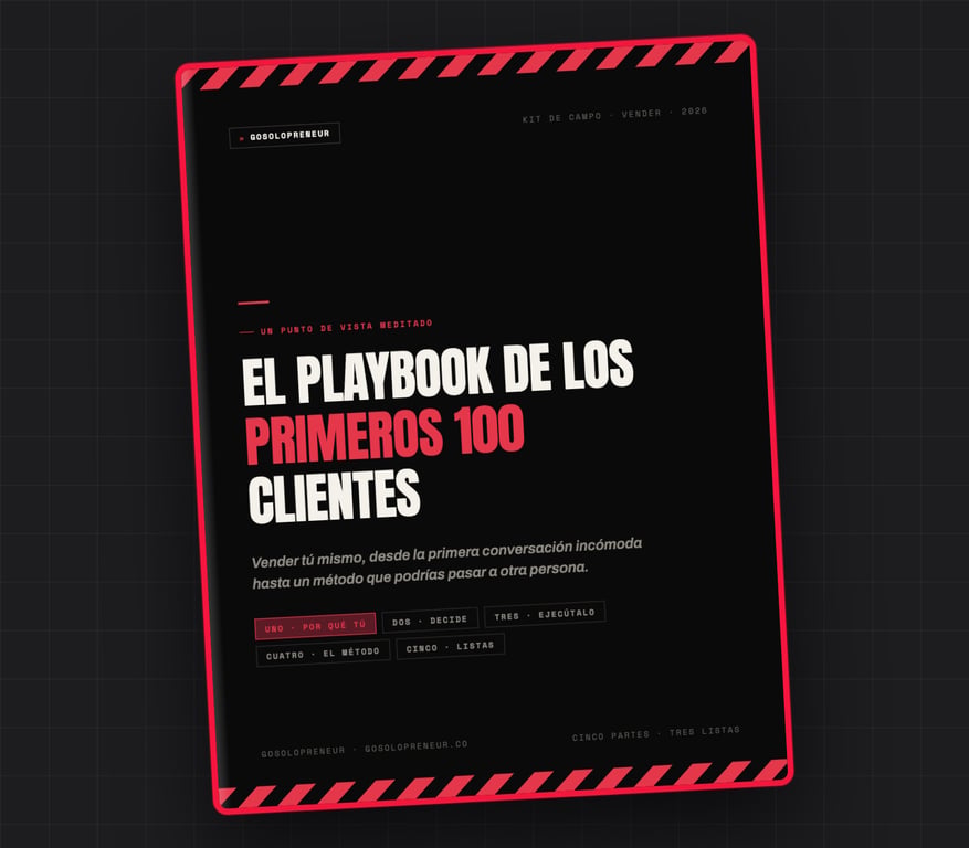 El Playbook de los primeros 100 clientes, portada de la guía gratuita