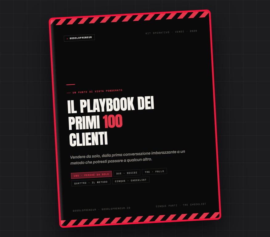 Il Playbook dei primi 100 clienti, copertina della guida gratuita