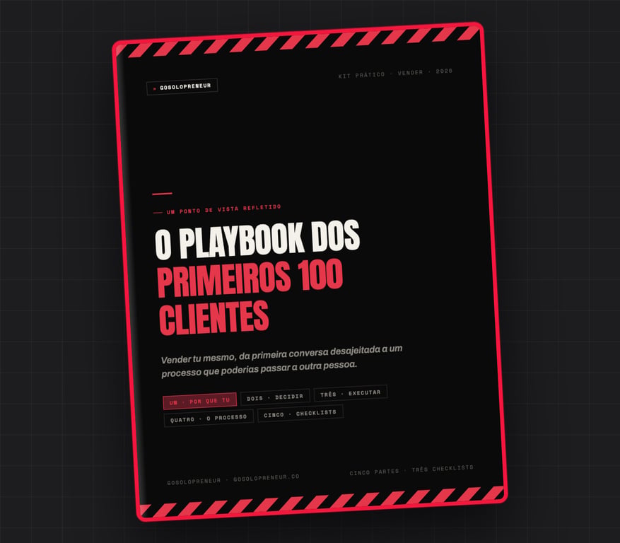O Playbook dos Primeiros 100 Clientes, capa do guia gratuito