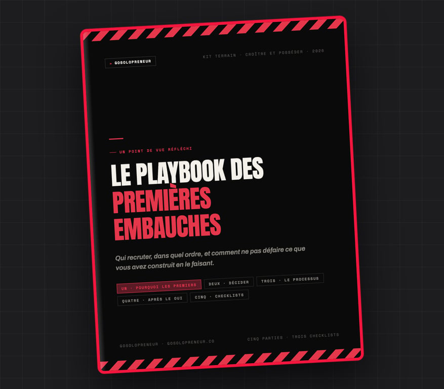 Le Playbook des premières embauches, couverture du guide gratuit