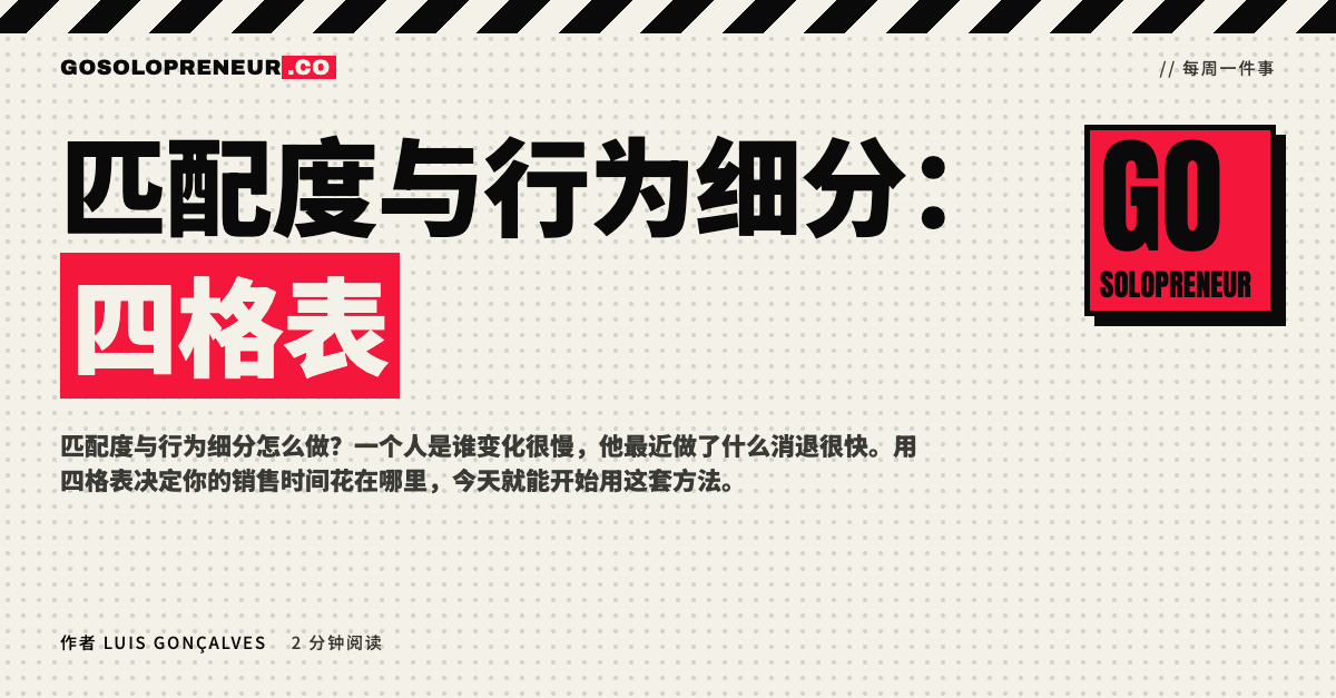 匹配度与行为细分的四格表：高匹配与低匹配对照近期行为
