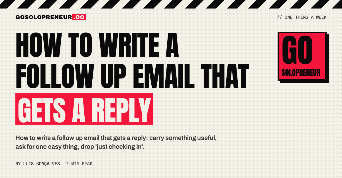 How to Write a Follow Up Email That Gets a Reply