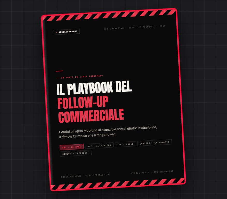 Il Playbook del follow-up commerciale, copertina della guida gratuita