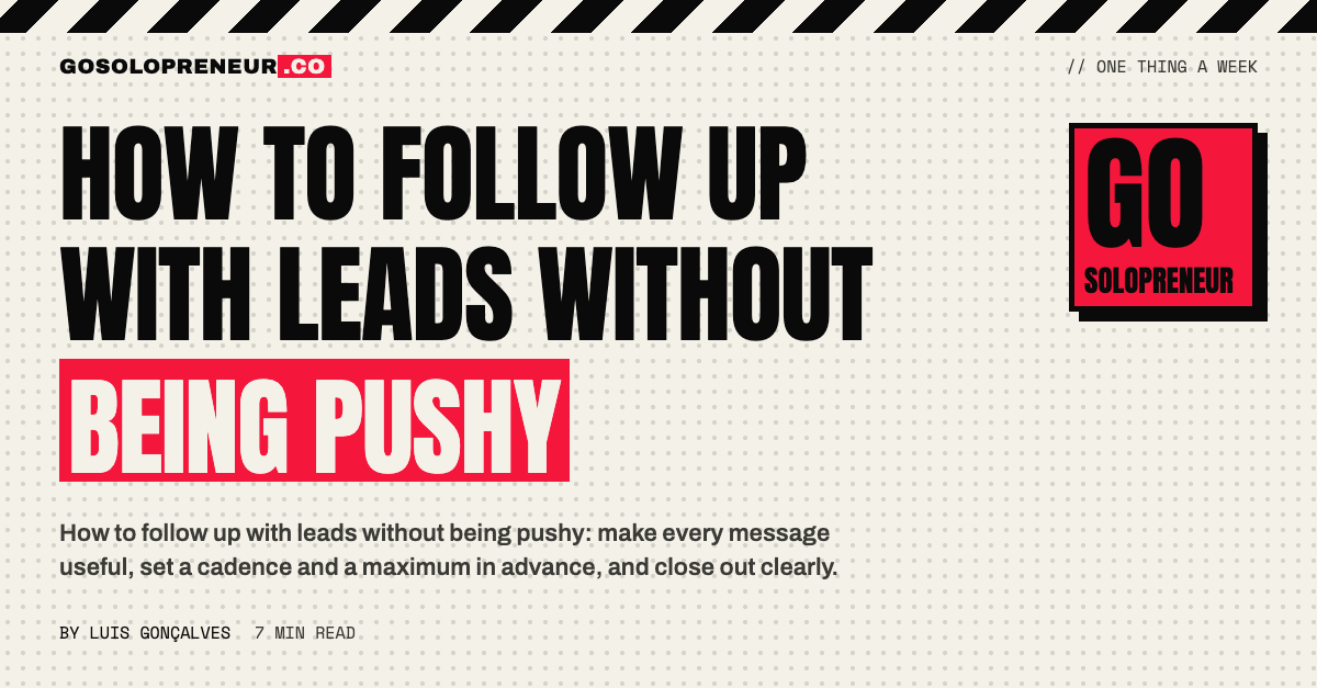 How to Follow Up With Leads Without Being Pushy