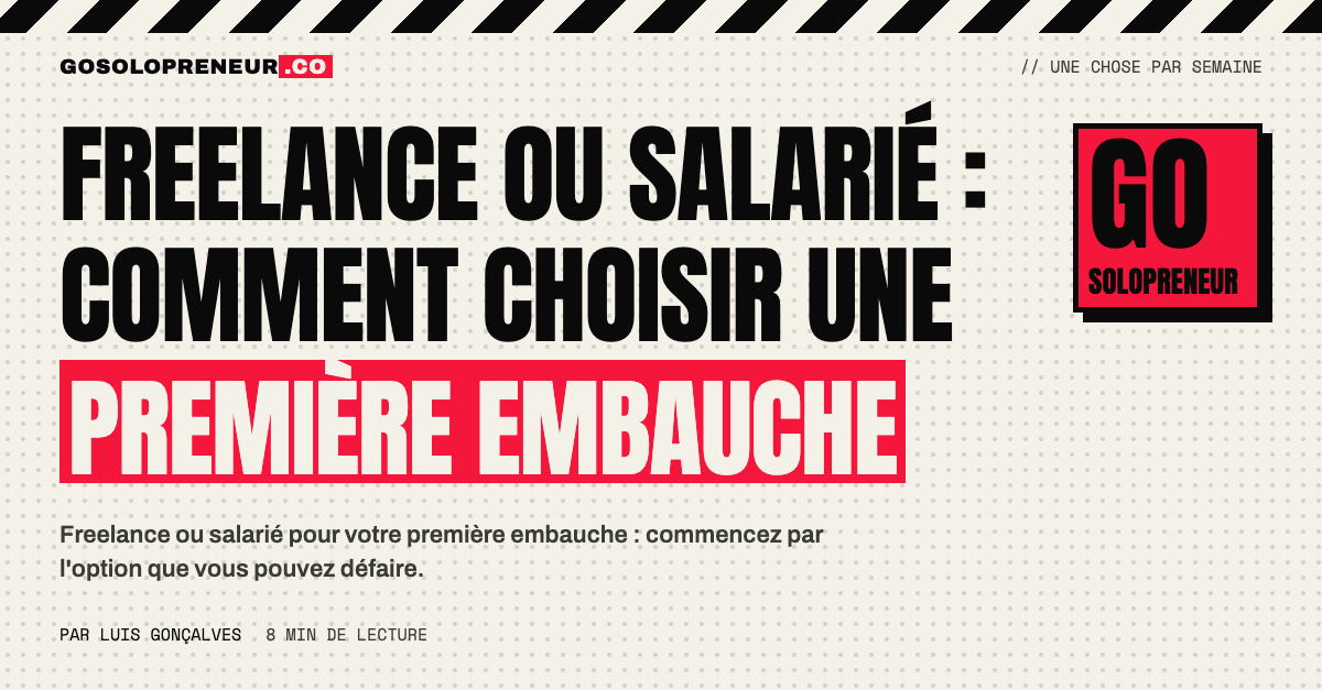 Deux portes, l'une ouverte dans les deux sens pour un freelance, l'autre à sens unique pour un salarié