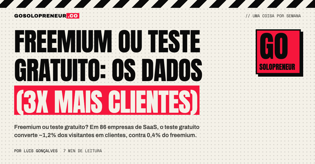 Freemium ou teste gratuito: os dados (3x mais clientes)