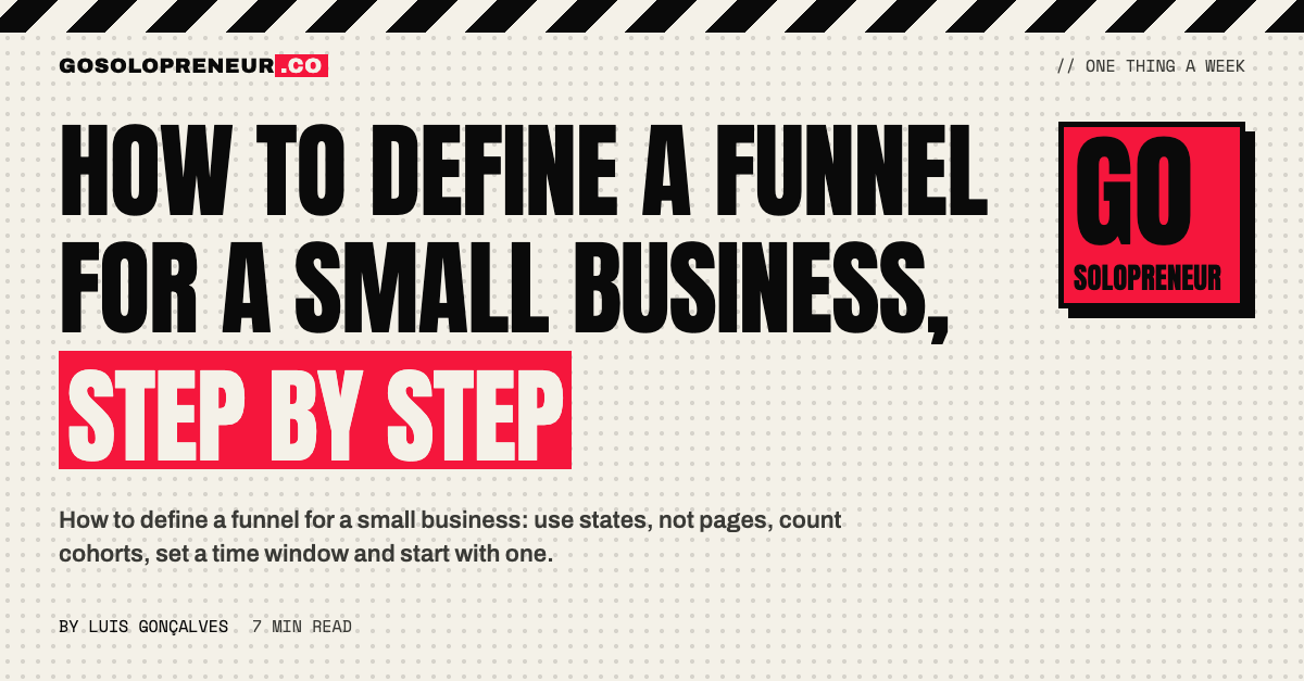How to Define a Funnel for a Small Business, Step by Step