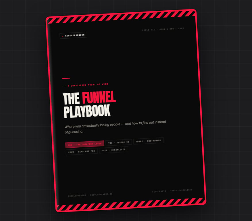 The Funnel Playbook, az ingyenes útmutató borítója