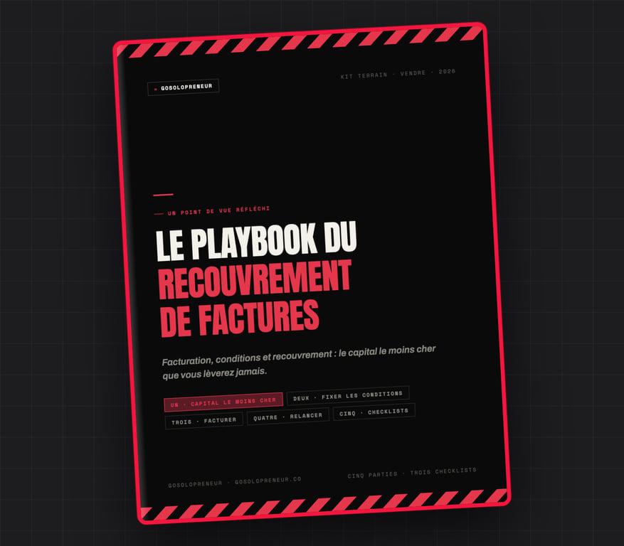 Le Playbook du recouvrement de factures, couverture du guide gratuit