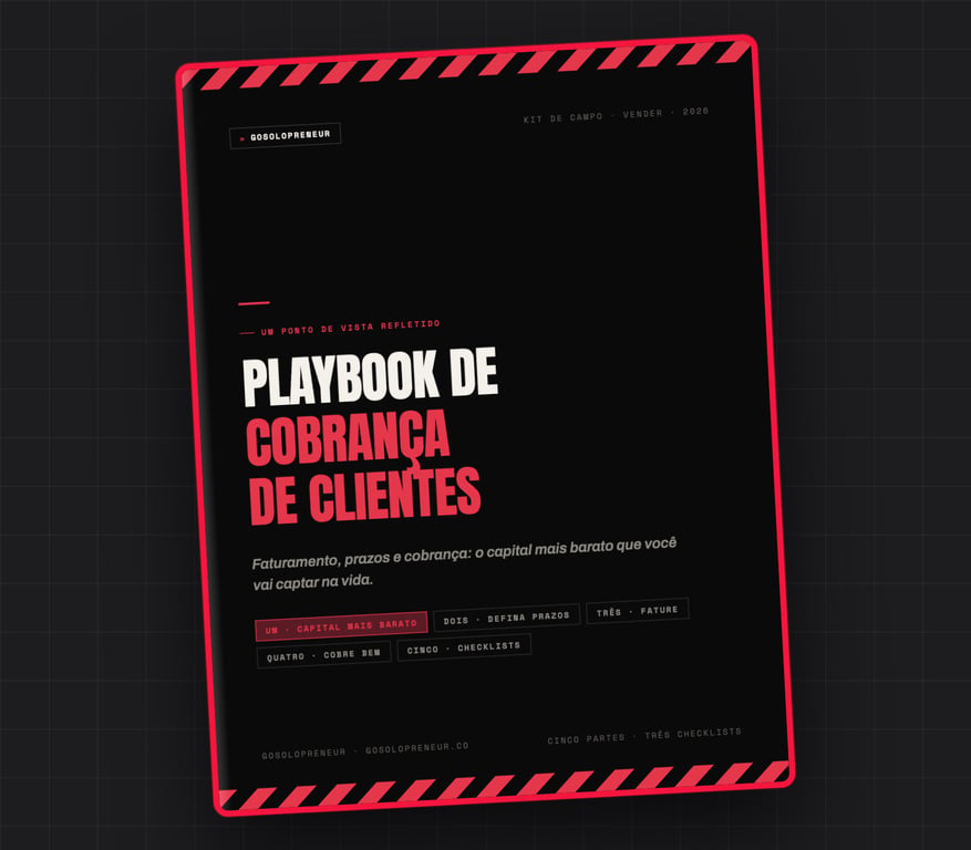 Playbook de Cobrança de Clientes, capa do guia gratuito
