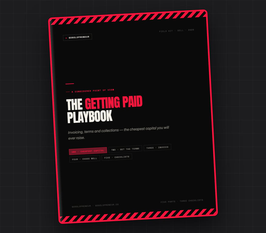 The Getting Paid Playbook, az ingyenes útmutató borítója