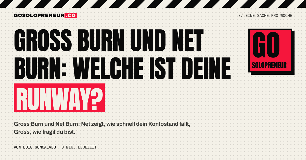 Gross Burn und Net Burn im Vergleich: welche Zahl deine Runway bestimmt