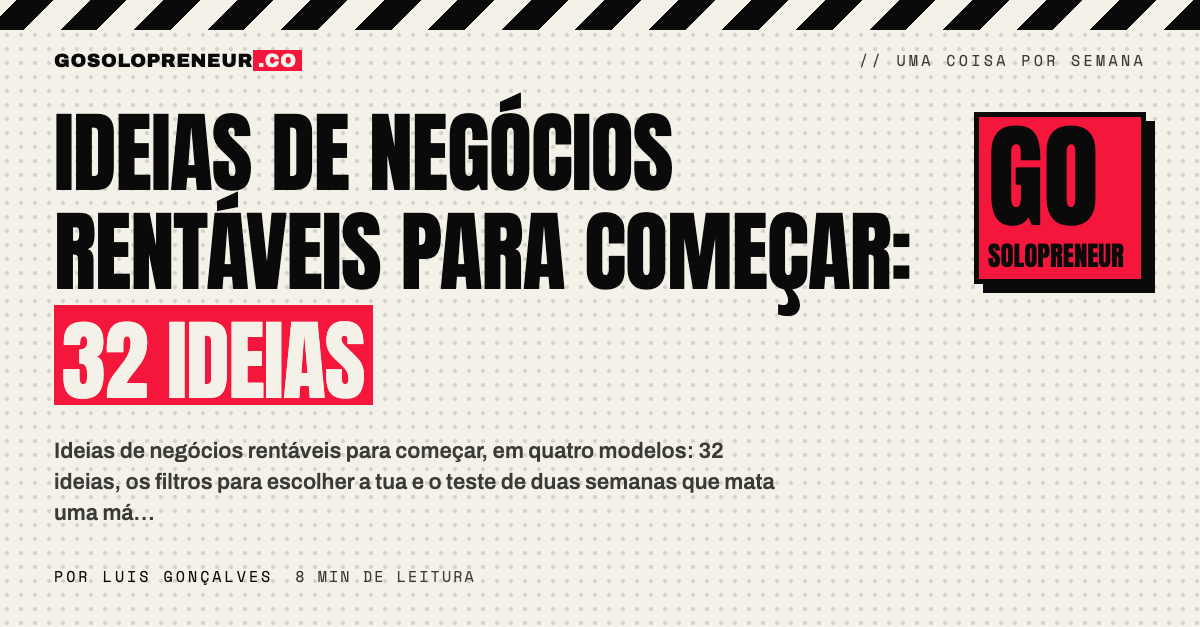 Ideias de negócios rentáveis para começar: quatro modelos de negócio de uma só pessoa num quadro