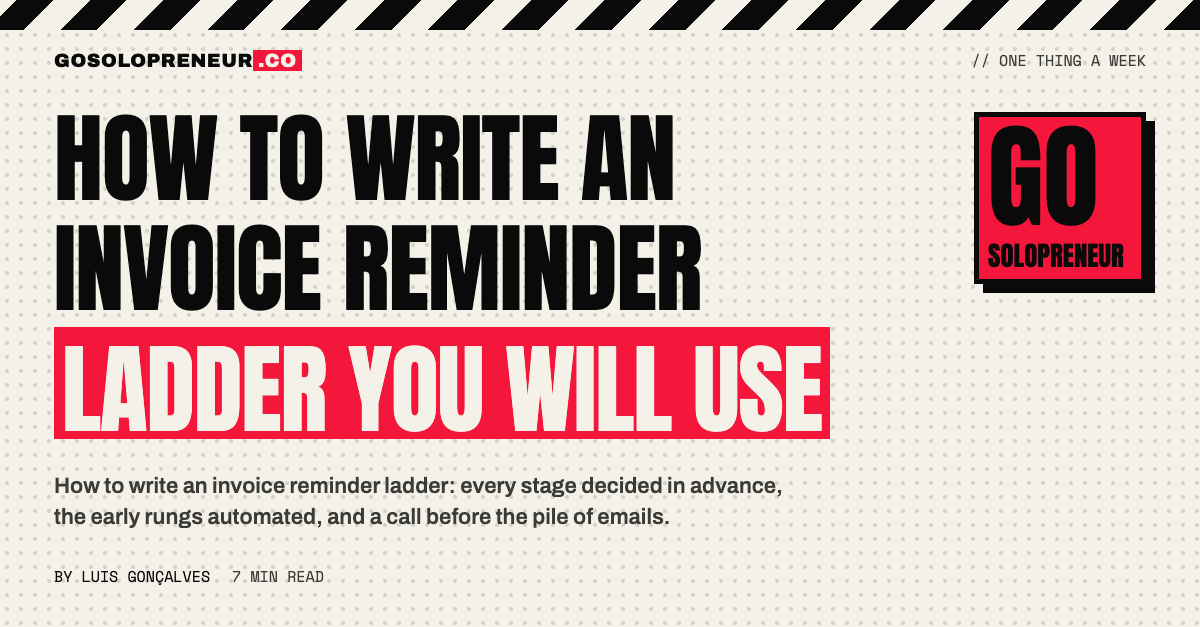 How to Write an Invoice Reminder Ladder You Will Use