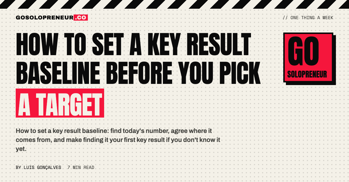 How to Set a Key Result Baseline Before You Pick a Target